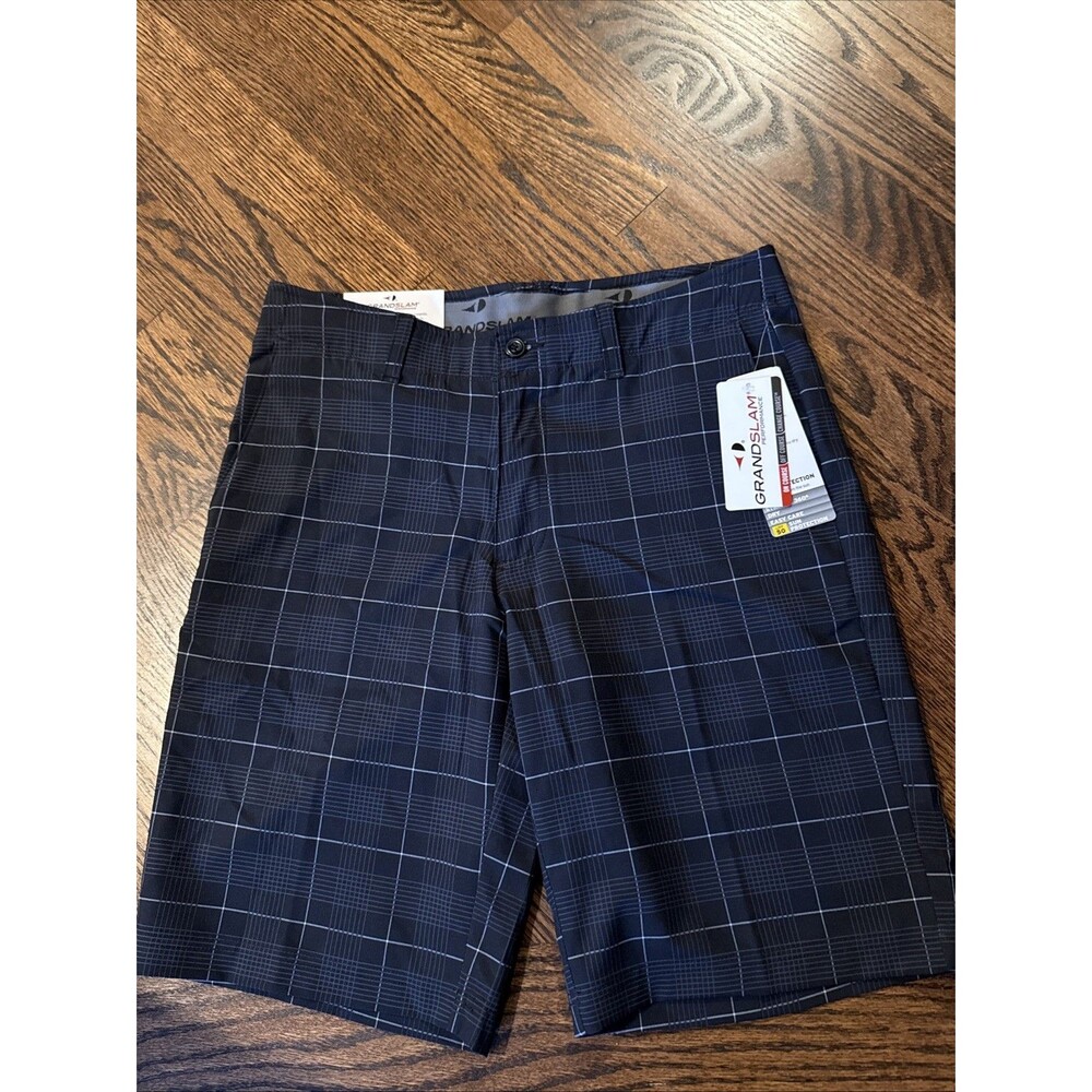 Men’s Grand Slam Performance Golf Shorts Black S 30 Stretch 360 Active Waistband